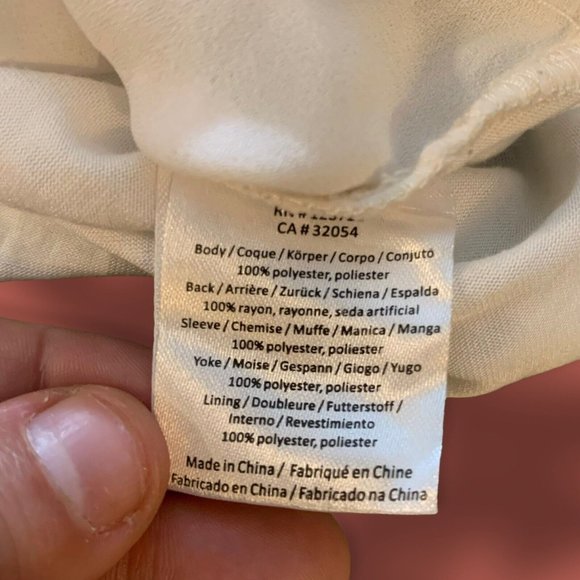 Anthropologie One September Peasant Top with Sheer Sleeves Women Sz. Small - Picture 9 of 11